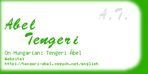 abel tengeri business card