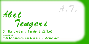 abel tengeri business card